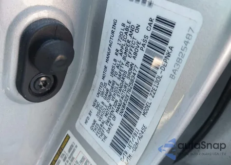 2006 Toyota Corolla Le z USA, uszkodzony, nr VIN 1NXBR32E76Z583477